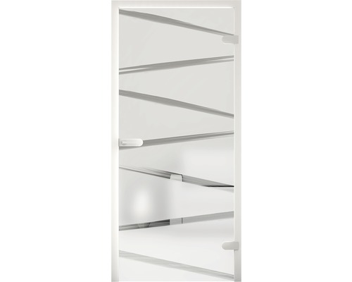 Glastür mit horizontalen Streifen für Inneneinrichtung