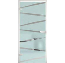 Pertura Glastür Mynd Stripes 07 türkis 70,9 x 197,2 x 0,8 cm DIN Links
