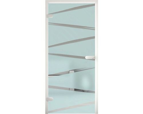 Glastür mit horizontalen Streifen für Innenausbau