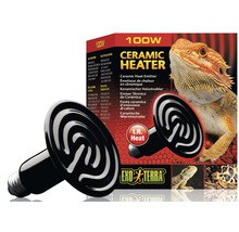 Exo Terra Keramik Heizstrahler 100 Watt mit Verpackung und Firmenlogo