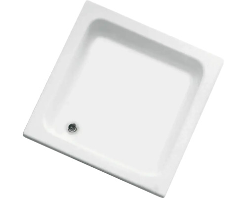 Duschwanne OTTOFOND Loki 80 x 80 x 16 cm weiß glänzend glatt 850601 Quadratische Duschwanne aus Sanitäracryl