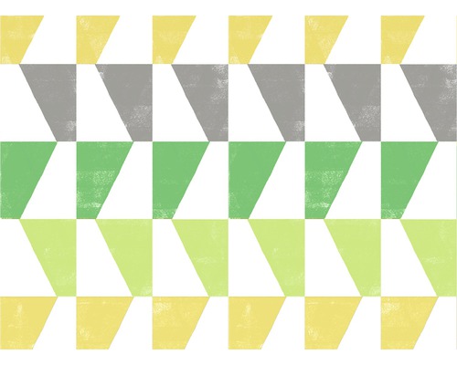 Abstraktes geometrisches Muster mit Dreiecken und Quadraten
