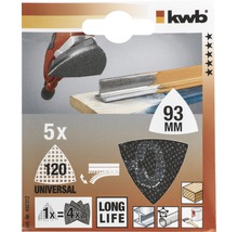 Schleifgitterdelta kwb 93x93 mm Korn 120 für Deltaschleifer