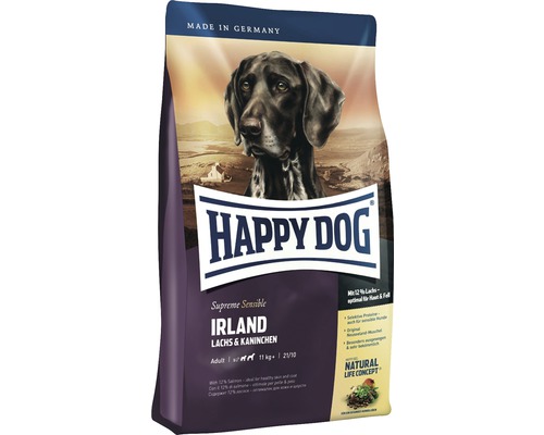 Hundefutter trocken HAPPY DOG Supreme Irland Lachs & Kaninchen 12,5 kg-0