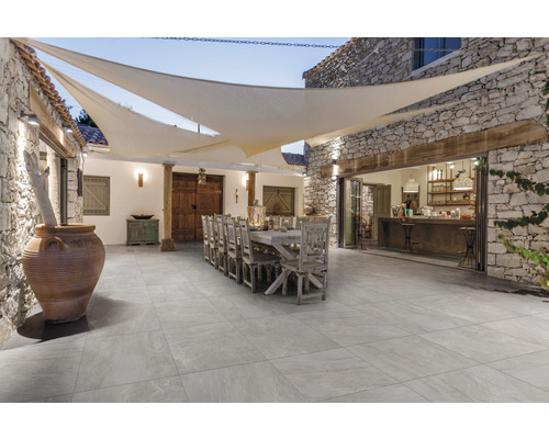 Feinsteinzeug Terrassenplatte Alpen grigio 60 x 60 x 2 cm rektifiziert Feinsteinzeug Terrassenplatte Alpen grigio 60 x 60 x 2 cm rektifiziert