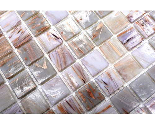 Quadratische Glasmosaikfliesen mit Muster