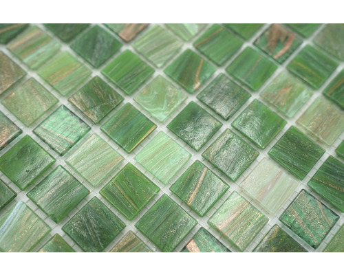Mosaikfliesen aus Glas in Grün