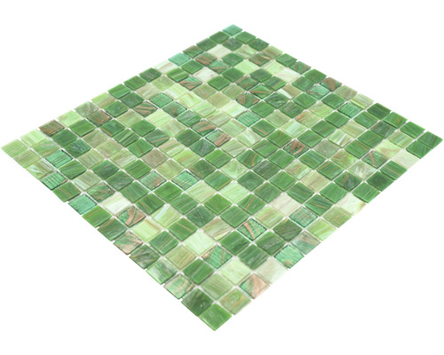 Mosaikfliesen in Grün quadratisch