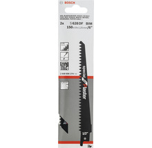 Bosch Säbelsägeblatt S 628 DF BIM, 150 Millimeter, Zweierpack