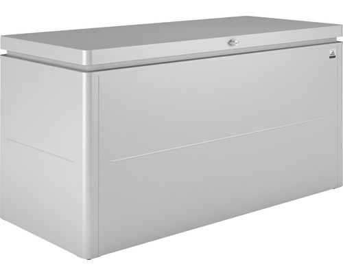 Auflagenbox biohort LoungeBox 160 160 x 70 x 83,5 cm silber-metallic