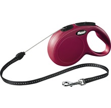 Hundeleine flexi New Classic Seil Gr. S 500 cm max. 12 kg rot