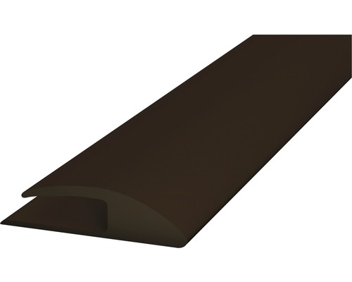 Prinz Einschubprofil einseitig Weich-PVC braun selbstklebend 30 x 1000 mm Kunststoff H Profilleiste