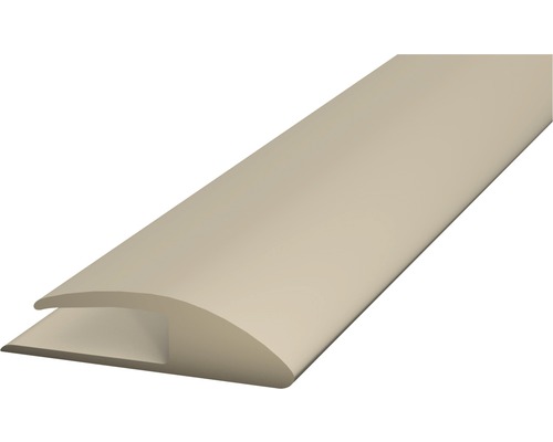Einschubprofil einseitig Weich-PVC beige selbstklebend 30 x 1000 mm
