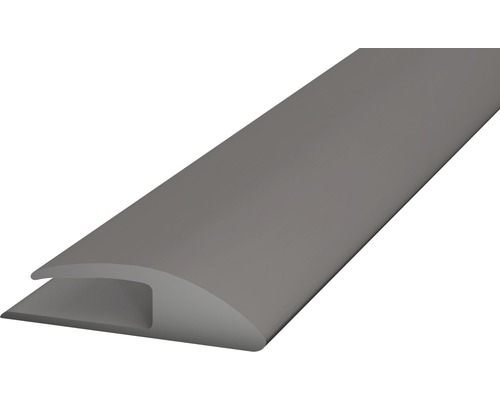 Einschubprofil einseitig Weich-PVC grau selbstklebend 30 x 1000 mm