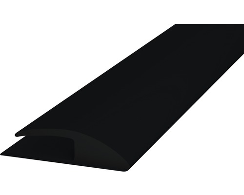 Einschubprofil einseitig Weich-PVC schwarz selbstklebend 30 x 1000 mm