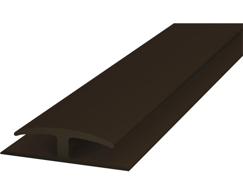 Einschubprofil beidseitig Weich-PVC braun selbstklebend 30 x 1000 mm