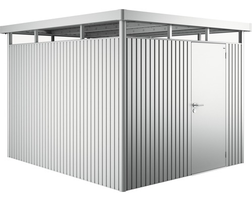 Gerätehaus biohort HighLine H5 Standardtür 254 x 294 cm silber-metallic