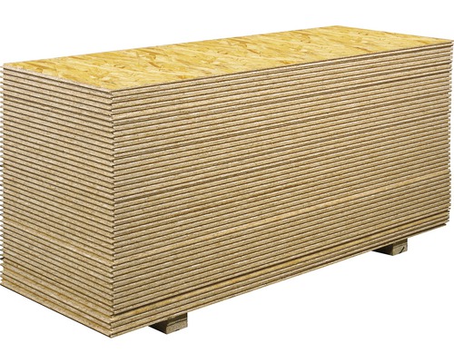 Stapel OSB-Platten für Bauprojekte