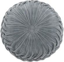 Rundes Samtkissen mit gerafftem Design