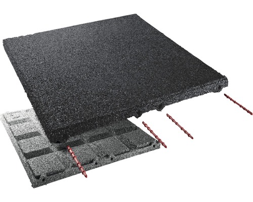 Fallschutzmatte terrasoft 10 m² 50x50x3 cm anthrazit Fallschutzmatte terrasoft 10 m² 50x50x3 cm anthrazit