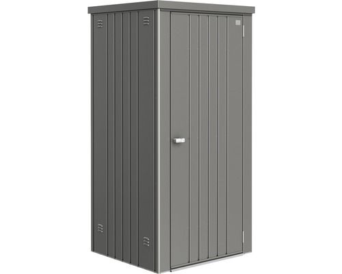 Geräteschrank biohort Gr. 90 mit Regalböden und Gerätehalter, 93 x 83 x 182,5 cm, quarzgrau-metallic