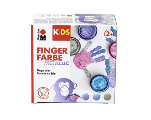 Marabu Kids Fingerfarbe Metallic im Karton