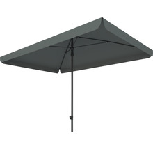 Rechteckiger Sonnenschirm mit mittigem Mast für den Garten