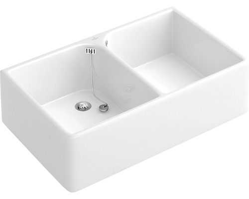 Villeroy & Boch O.novo Doppelspülbecken 895x550 mm 633200 weiß