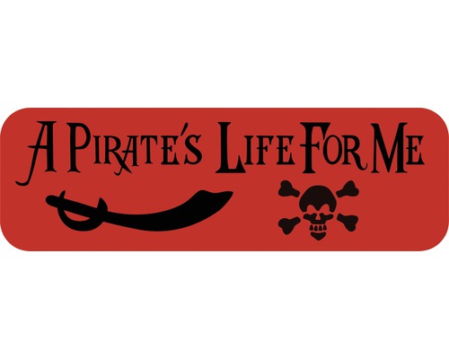Dekorschablone Bordüre Pirates Life 44 x 14 cm