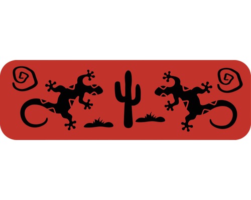 Dekorschablone Bordüre Gecko Wüste 44 x 14 cm