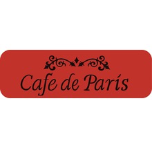 Dekorschablone Bordüre Cafe de Paris 44 x 14 cm-thumb-0