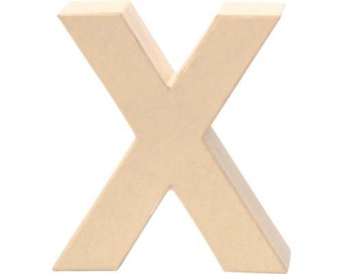 Buchstabe X Pappe 17,5x5,5 cm