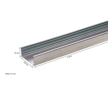 Metallständerprofil mit den Maßen 50 mm mal 100 mm mal 3,50 m und einer Stärke von 0,6 mm.