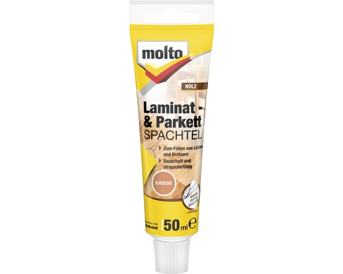 Molto Laminat- und Parkettspachtel kirschbaum 50 ml Molto Laminat und Parkett Spachtel, 50 ml Tube zur Reparatur von Holzböden