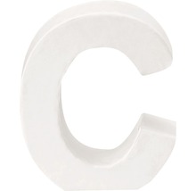Buchstabe C Pappe weiß 3,5x10 cm-thumb-0