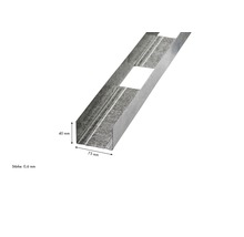 Knauf Türsturzprofil CW/UA 1600 mm x 75 mm x 40 mm