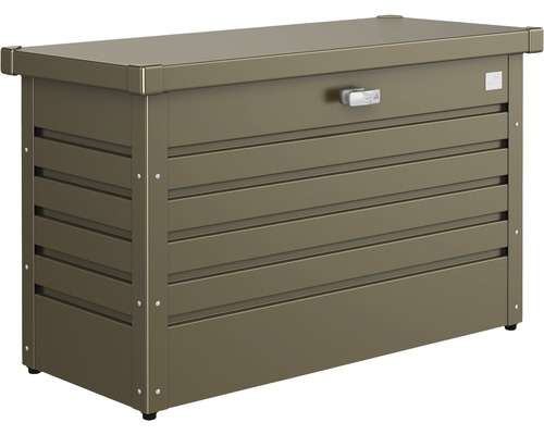Freizeitbox Biohort 100, 101 x 46 x 61 cm, bronze-metallic Metall Gartenbox mit Schloss