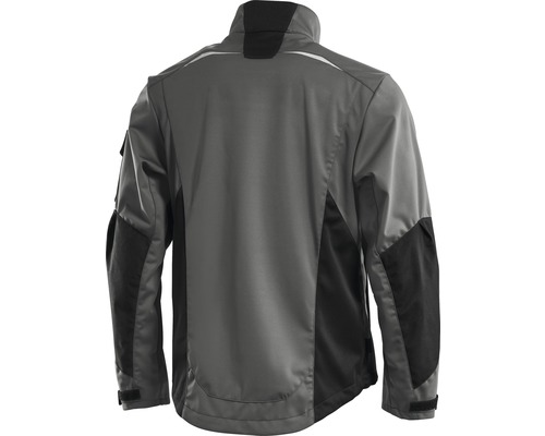 Graue Arbeitsjacke mit langen Ärmeln, Rückansicht