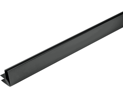 Winkelleiste 2600 mm aus Kunststoff Dekor Kohle für Paneelstärke 5-8 mm Kunststoff Abschlussprofil
