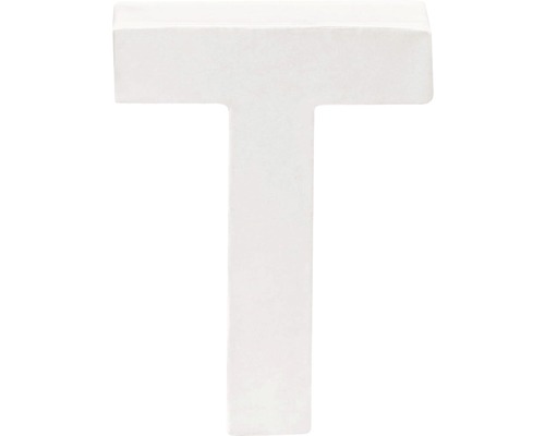 Buchstabe T Pappe weiß 3,5x10 cm
