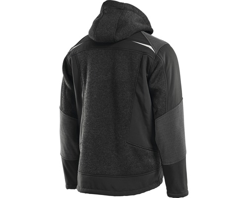 Kapuzenjacke mit Wolloptik, Rückansicht