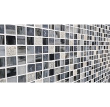 Glasmosaik XCR 2507 mix grau/schwarz 30,2x30,2 cm-thumb-3