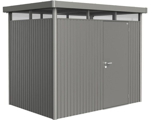 Gartenhaus biohort HighLine H2 Standardtür 275 x 195 cm quarzgrau-metallic