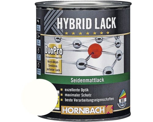 HORNBACH Buntlack Hybridlack Möbellack seidenmatt glacierweiß 750 ml-0