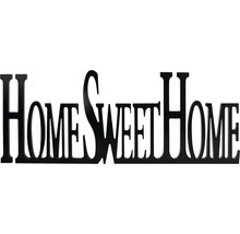 Dekorative Holzschrift Home Sweet Home als Wanddekoration