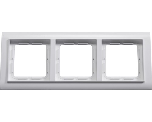ROTH LANGE 53719 Abdeckrahmen 3-fach Primo signalweiß Dreifachrahmen für Schalter und Steckdosen