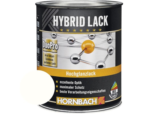 HORNBACH Buntlack Hybridlack Möbellack glänzend glacierweiß 375 ml-0