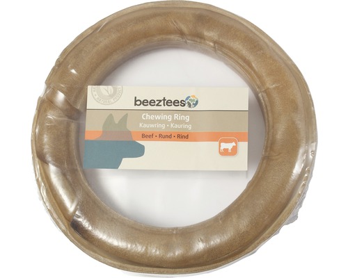 Beige Rindfleisch Kauring für Hunde