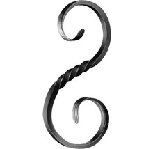 Verzierter S-förmiger Haken aus Metall