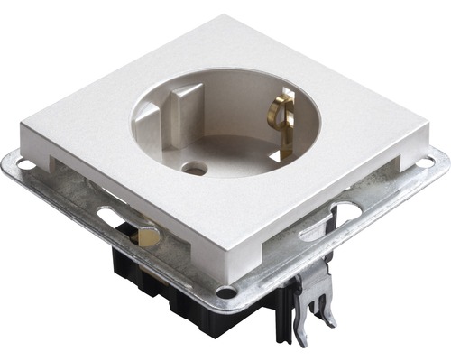 Steckdose mit quadratischer Abdeckung